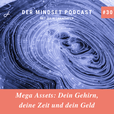 Podcast-Cover zur Folge "Mega Assets: Dein Gehirn, deine Zeit und dein Geld" von Julia Lakaemper