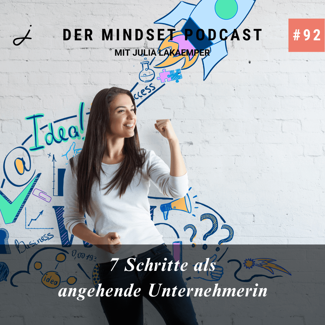Podcast-Cover zur Folge "7 Schritte als angehende Unternehmerin" von Julia Lakaemper