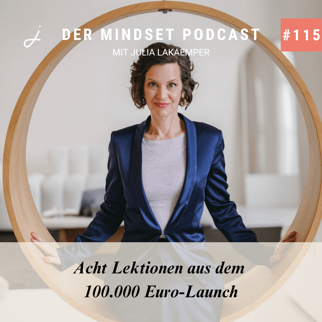 Podcast-Cover zur Folge "8 Lektionen aus dem 100.000 Euro-Launch" von Julia Lakaemper