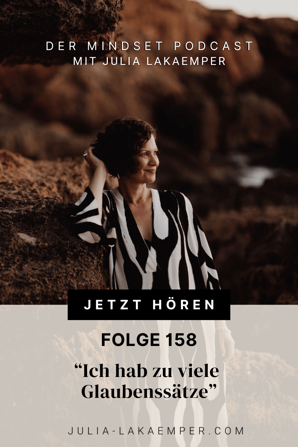 Pinterest Pin zum Podcast-Folge #"„Ich hab zu viele Glaubenssätze“"