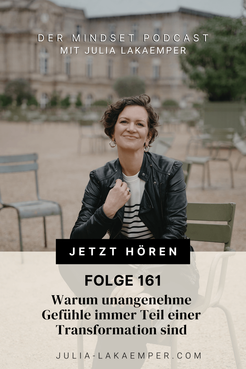 Pinterest Pin zum Podcast-Folge #"Warum unangenehme Gefühle immer Teil einer Transformation sind"