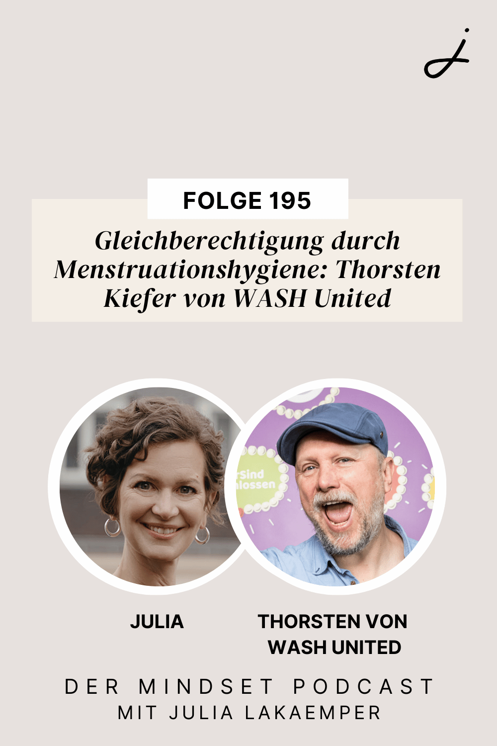 Pinterest Pin zum Podcast-Folge #"Gleichberechtigung durch Menstruationshygiene: Thorsten Kiefer von WASH United"